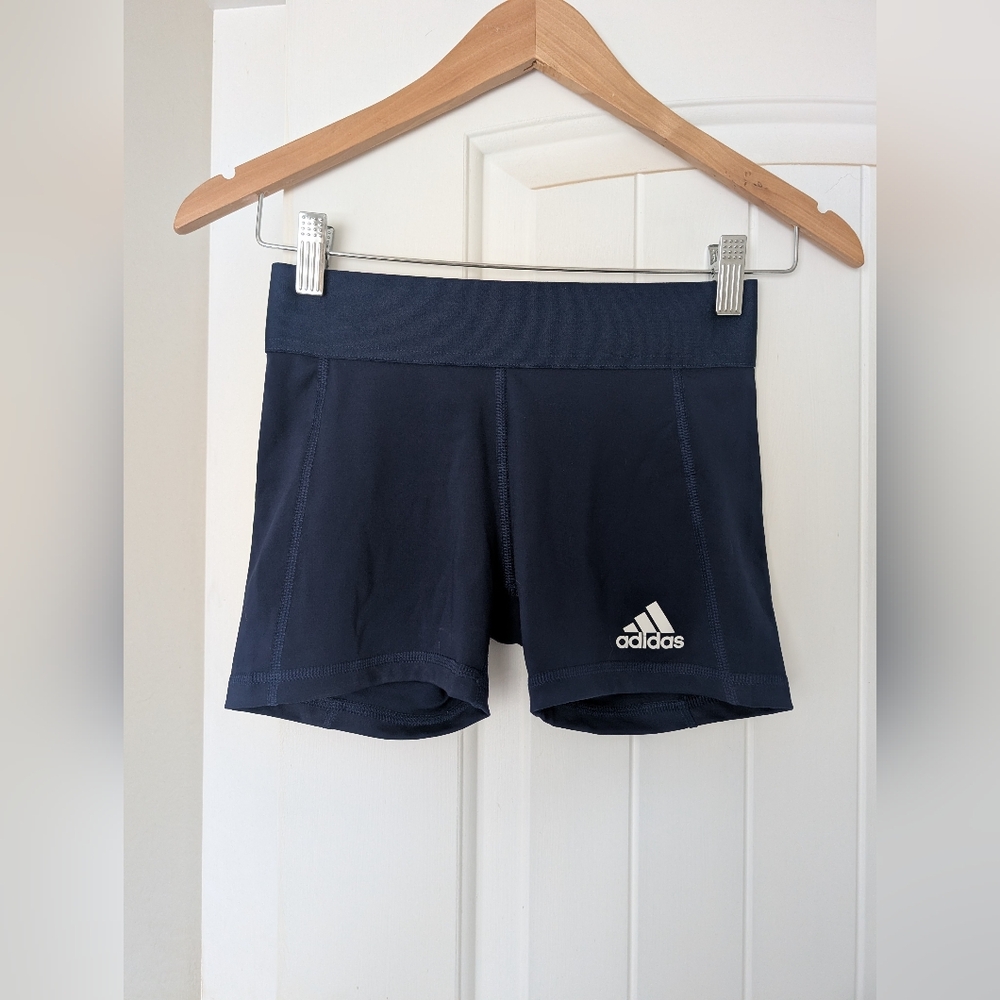 Adidas Navy Athletic Short Shorts